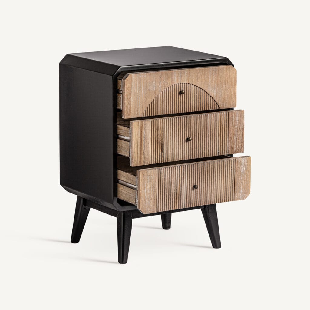 Houten nachtkastje, handgemaakt